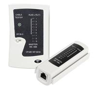 Network Cable Tester RJ45 RJ11 Tester for Cat5 Cat6 Cat7 UTP LAN Ethernet Phone Cables POE Compatible Long-Distance Testing Portable Design(Batteries Not Included)