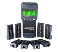 Network Cable Tester RJ45 - VXSCAN Network LAN Phone Length Cable Tester Meter for Cat5, Cat6, 5e, 6e Location of Break, Length Measurement, Continuity Testing Tool with 8 Remote Units