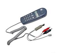 Network Cable Tester Tool for Telephone Lines with Redial Function - Wire Tracer for Open Short Circuit Detection Gray 147mm