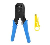 Network Crimping Pliers, Network Cable Crimping Pliers | 3 in 1 Network Cable Crimping Pliers, Wire Strippers and Manual Cutting Tools for Multipurpose Use, Cables