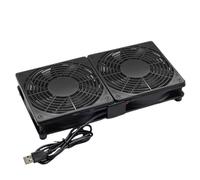 Network Device Cooler - Mini Case Fan, USB Powered Blower | Low Noise Air Circulation Module, Efficient Compact Cooler For Internet Box Router Switchh Computer Streaming Device Workstation Setup