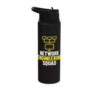 Network Engineer Engineering Squad IT Apparel Stainless Steel Insulated Water Bottle