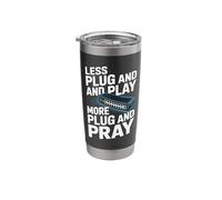 Network Engineer Less Plug and Play More Plug and Pray Stainless Steel Insulated Tumbler