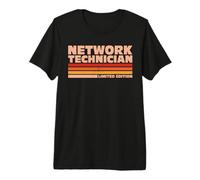 Network Technician Retro Sunrise Premium T-Shirt