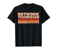 Network Technician Retro Sunrise T-Shirt
