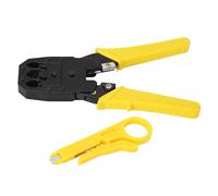 Network Wire Crimping Tool 3 in 1 4P 6P 8P Crystal Head Stripper Cutter | Stainless Steel, Heat Treated, Cutting Stripping Crimping, For Telephone Lines