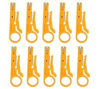 Network Wire Stripper, 10Pcs Mini Wire Stripper, for CAT-5,CAT-5e and CAT-6 Data Lines Electricians Hand Tools Cables with a Diameter of 5-6.2mm