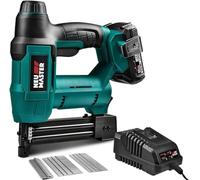 NEU MASTER 18V Cordless Nail Gun, 2-in-1 Brad Nailer with 2.0Ah Battery & Charger, 18 Gauge 32mm Electric Stapler for Upholstery, Carpentry & Woodworking NTC0023-18