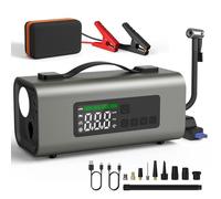 NEU MASTER 6-IN-1 Jump Starter Power Pack, 15200mAh 12V Portable Car Battery Jump Starter with 150PSI Air Compressor,2500A Car Power Bank (8.0L Gas/6.0L Diesel),Emergency Light