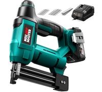 NEU MASTER Cordless Nail Gun/Staple Gun - 18 Gauge 2-in-1 Brad Nailer with Battery Powered, Includes 2.0Ah Battery & 2.4A Charger and 800 Nails & 200 Staples