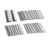 NEU MASTER Heavy Duty 1/4" Narrow Crown Staples（16-19mm-200pcs） and 18GA Brad Nails(15-20-25mm-400pcs) Combo Kit for NTC0040, NTC0023,1600-Count [Nail Gun Not Included]