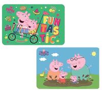 NEU PP123456 Pack of 2 Compatible with Peppa Pig Pig Table Mat Placemats Painting Mat Kneading Mat Dining Mat (Colourful Set No. 4)