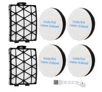 NEU652 NEU651 NEU612 Filter Replacement Compatible with Eureka FlexReach Upright NEU651PL NEU652 NEU612BL Vacuum Cleaner, 2 Hepa Filters, 4 Foam Filters and 1 Cleaning Brush