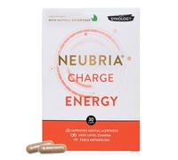 NEUBRIA Charge Energy & Brain Supplement - Nootropics for Adults with Guarana, Ginseng Blend, Green Tea, Vitamins B6, B12 & L-Theanine - Gym & Workout Formula for Women & Men - 30 Capsules