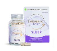 NEUBRIA Drift Sleep Supplement - Non Melatonin Herbal Sleep Blend for Adults with Lemon Balm, Hops, Chamomile, Saffron, L-Tryptophan, Magnesium & Vitamin D - Calm Night Sleeping Tablets - 60 Capsules