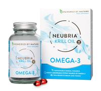 Neubria Krill Oil Omega-3 Capsules High Strength 1000mg | EPA & DHA with Marine Phospholipids, Astaxanthin & Choline | Antarctic Krill Oil | Cod Liver & Fish Oil Alternative | 60 Softgels