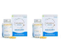 NEUBRIA Spark Memory Supplement - Multivitamin for Adults with Bacopa Monnieri, Ginkgo Biloba, Turmeric, Ashwagandha, CoQ10 & Citicoline - Nootropic Brain Support - 60 Vegan Capsules (Pack of 2)