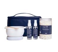 neuBuff Super Set Wax Kit for Hair Removal, Complete At-Home Waxing Solution with Wax Warmer, Wax Beads, Wax Applicator Sticks, Pre- and Post-Sprays in Convenient Storage Bag for Easy Organization
