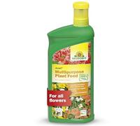 Neudorff Azet Multipurpose Plant Feed - 100% natural organic fertiliser for lush flowering plants in garden, home or balcony, 1 litre