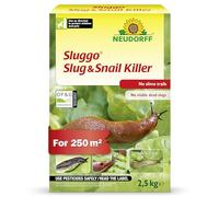 Neudorff Sluggo Slug & Snail Killer - Effective slug Control Against Slugs and Snails. No Slime Traces and no Visible Dead Slugs. for 250 m², 2.5 kg