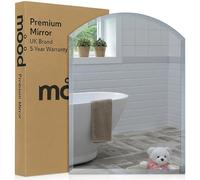 Neue Design Mood® Premium Arch Bathroom Mirror, Anti-Rust Wall Mounted Bevelled Arched Frameless Mirrors, Toilet Bedroom Hallway, (60cm X 45cm)