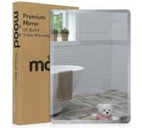 Neue Design Mood® Premium Rectangular Bathroom Mirror, Anti-Rust Wall Mounted Bevelled Frameless Mirrors, Hangs Both Ways, Toilet Bedroom Hallway, (60cm X 45cm)