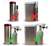 Neues Wasser Group CO2 Pressure Regulator for Quooker Cube, Plastic, Adjustable Pressure 0-5.5 bar