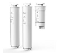 Neues Wasser Group Replacement Water Filter Set - Mobile Reverse Osmosis System Without Fixed Water Connection, PAC Sediment and CF Carbon Filter Set with Membrane