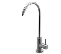 Neues Wasser Group Water Filter Kitchen Faucet - 1/4" Stainless Steel One-Way Kitchen Sink Faucet, 360° Rotating Tap for Most Reverse Osmosis Water Filter System