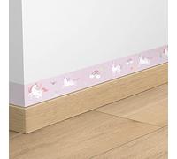 neukids 4 Rolls Peel and Stick Lavender Blush Unicorn Wall Border,10x200cm