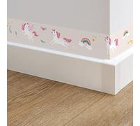 neukids 4 Rolls Peel and Stick Shell Color Unicorn Wall Border,10x200cm