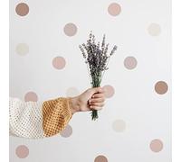 Neukids 72 x Boho Polka Dot Wall Stickers, Wall Stickers, Wall Decoration, Boho, Living Room, Bedroom, Baby Room, Children's Room, Girls' Room Decoration