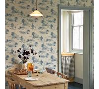 neukids Blue Wallpaper Self Adhesive,Peel and Stick Ecological Landscape Map Wallpaper Art Deco,Living Room Bedroom Kitchen Cabinets Fireplace Decor 40x150cm