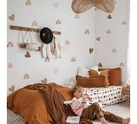 Neukids Boho Heart Rainbow Children's Wall Stickers Girls Wall Decals,72pcs