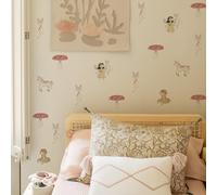 Neukids Boho Watercolor Genie Wall Stickers，Watercolor Fairy, Unicorn, Butterfly Magic Wand Decals for Stickers for Kids Bedrooms Livingroom Kindergarten Window Peel and Stick Wall Decor