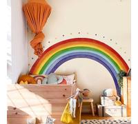 Neukids Fabric Vintage Rainbow Wall Sticker Boho Rainbow Polka Dots