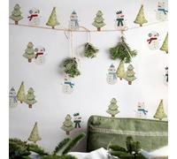 Neukids Hand-Drawn Christmas Stickers for Kids Self-Adhesive, Christmas Crafts Cute Christmas Tree Snowman for Presents, Xmas Stickers for Walls Windows Doors Furniture Party Decoration