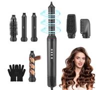 Neulriscn 5 in 1 Hot Air Styler, Hair Dryer Brush for Hair Styling, Magic Hair Styler, [110000 RPM] High-Speed Ionic Hot Hairdryer for Volumizing, Curling, Straightening, All Hair Types, 3 Speeds&Temp
