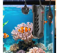 Neulriscn Aquarium Heater, 100W Fish Tank Heater with External Temperature Controller, Small Submersible Fishtank Heaters with LED Display,