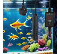 Neulriscn Aquarium Heater, 100W Fish Tank Heater with External Temperature Controller, Submersible Fish Tank Heaters with LED Digital Display, Overheat Protection & Auto-Off, for Fishtank up to 50L