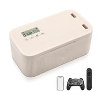 Neulriscn Timer Lock Box, Safe Timed Lock Box, Phone Lockbox with Timer, Unplug from Phones, Video Games, Social Media, Snacks & Cravings, Timed Lockable Storage Boxes for Better Habits (Beige)