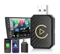 Neulriscn Wireless Carplay Adapter UK for iPhone, Auto Carplay Dongle, Converts Factory Wired Car Play to Wireless Adapters, Plug and Play, Compatible with Cars from 2016 & iPhone iOS 10+