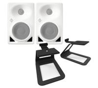 Neumann KH 80 DSP Studio Monitors With Kanto Stands White