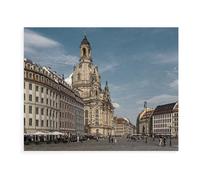 Neumarkt, View towards the Frauenkirche (Church of Our Lady)，Jigsaw Puzzle 1000 Piece Game Artwork Travel Souvenir（50x70cm）-AW78