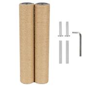 NEUMIHARO 7.3cm 2.9in Cat Tree Scratching Post Replacement Parts Jute Pole (40cm/15.75in, M8)