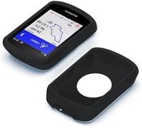 Neuocean Screen Protector with Case for Garmin Edge 840/540 Solar GPS | Tempered Glass & TPU Cover pink&black (black)