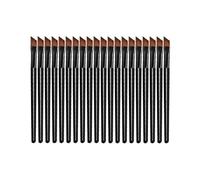 Neuorge 20pcs Disposable Eyebrow Brushes, Portable Angled Eye Brow Brush, Eye Shadow Applicator Sticks Eye Makeup Brushes, Black