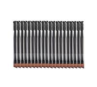 Neuorge 20pcs Portable Eyebrow Brush, Mini Spoolie Brush Eyelash Brush for Eyelash Extension Lash Applicator, Black