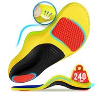 NEUPU 240+lbs Plantar Fasciitis Insoles Men Women, 100% Memory Foam Comfort Heavy Duty High Arch Support Inserts for Pain Relief Absorb Shock, Work Boot Shoe Insoles Orthotic for Flat Feet, Foot Pain