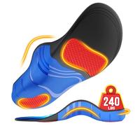 NEUPU 240+lbs Plantar Fasciitis Insoles Men Women, Comfort Heavy Duty High Arch Support Insoles for Pain Relief Absorb Shock, Work Boot Shoe Inserts Orthotic for Flat Feet, Pronation, Heel & Foot